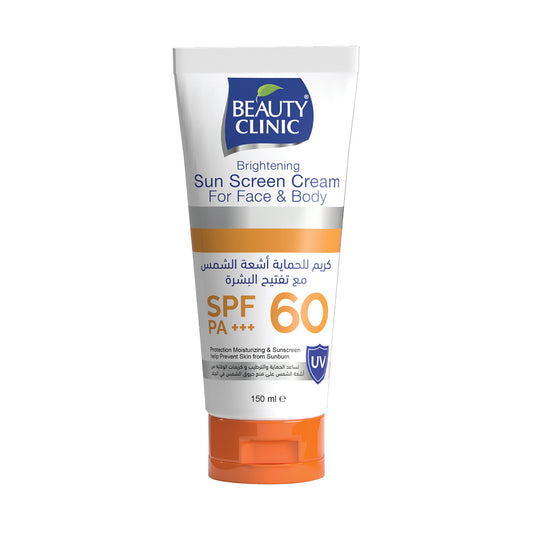 Brightening SPF60 Sun Screen Cream for Face & Body 150ml