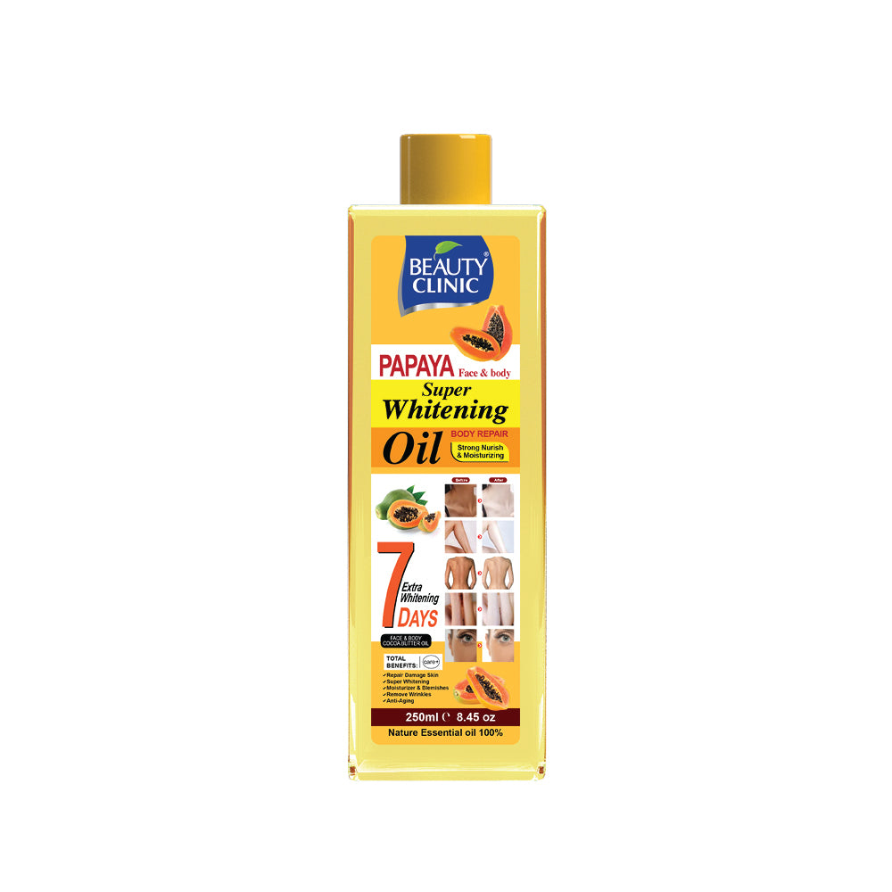 Papaya Infused Super Whitening Face & Body Oil 250ml