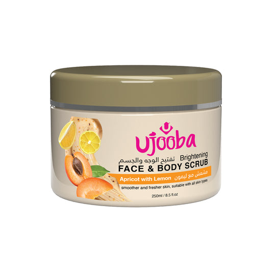 Apricot & Lemon Infused Brightening Face & Body Scrub 250ml