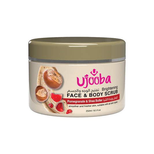 Pomegranate & Shea Butter Infused Brightening Face & Body Scrub 250ml